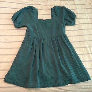 Madewell Light-Spun Puff Sleeve Mini Dress